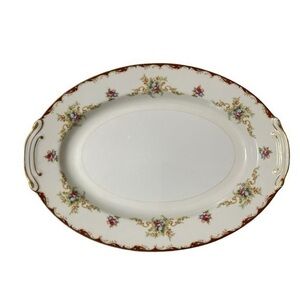 Harmony House China Wembley Oval Serving Platter, Made In Japan